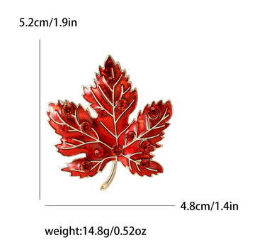 XSB175 - Maple Leaf Saree Brooch